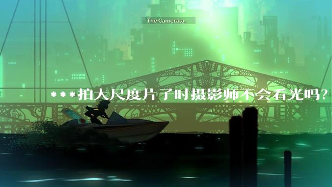 ***拍大尺度片子时摄影师不会看光吗？